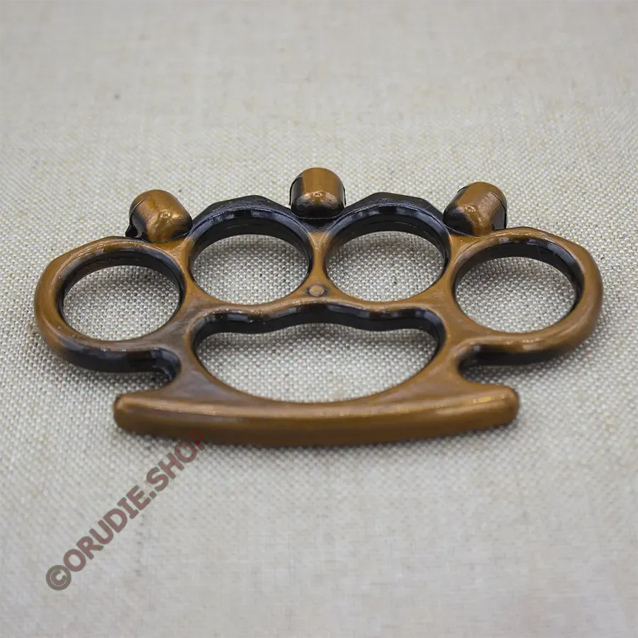 Кастет Черепа утяжеленный металл коричневый — изображение 3