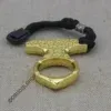 Кастет Шип металл желтый — изображение 3