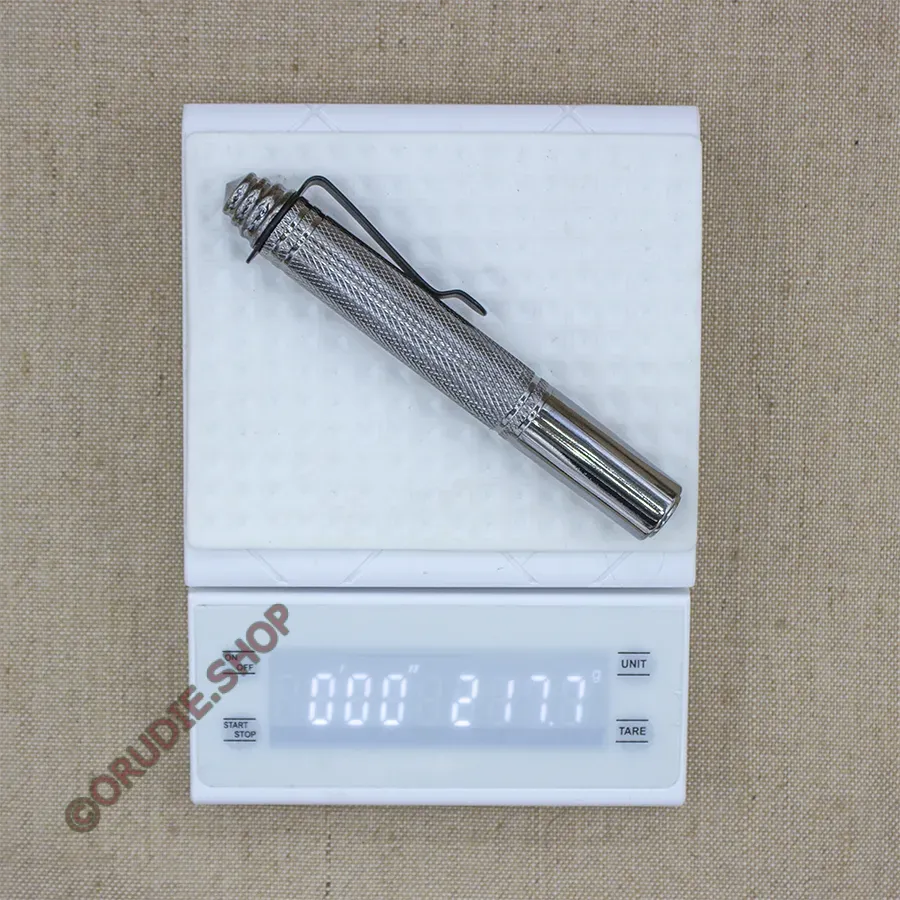 Телескопическая дубинка-явара 31 см белая — изображение 5