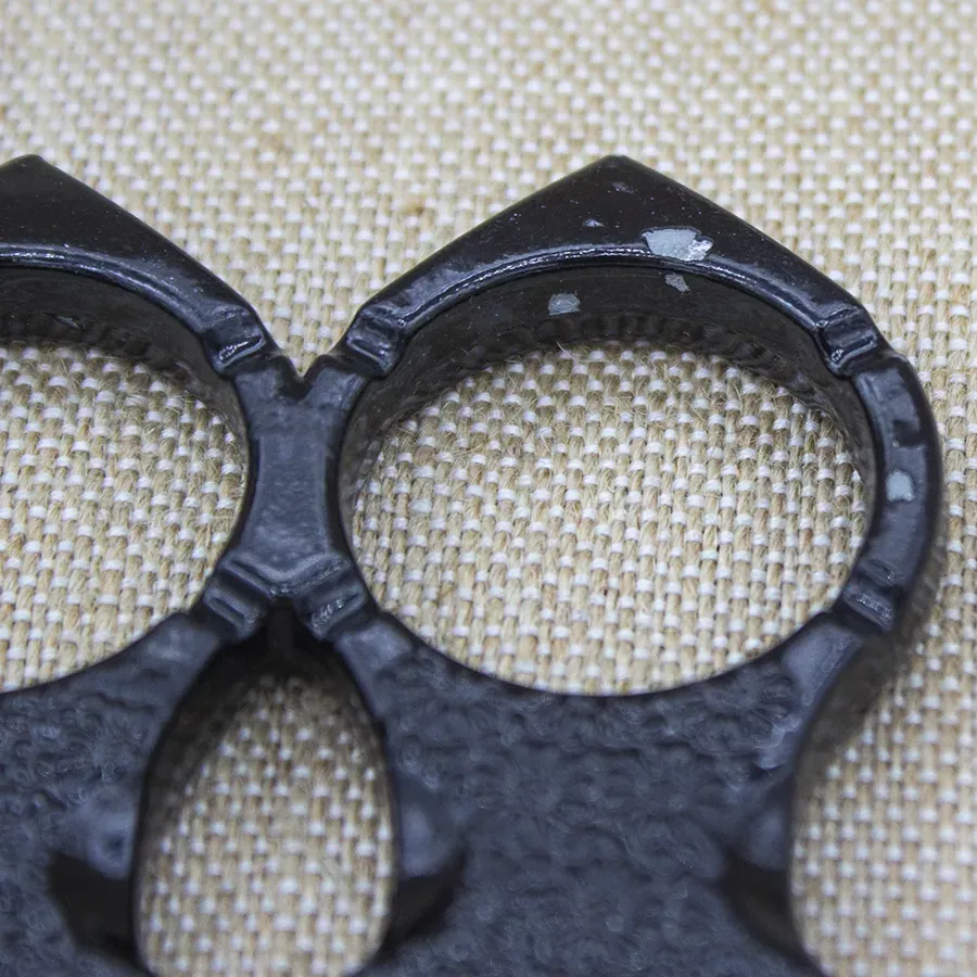 УЦЕНКА! Кастет 2 Шипа металл черный — изображение 4