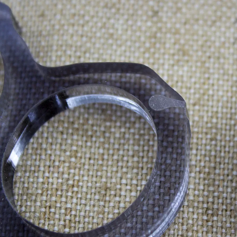 УЦЕНКА! Кастет Веселый Роджер оргстекло (акрил) темный — изображение 8