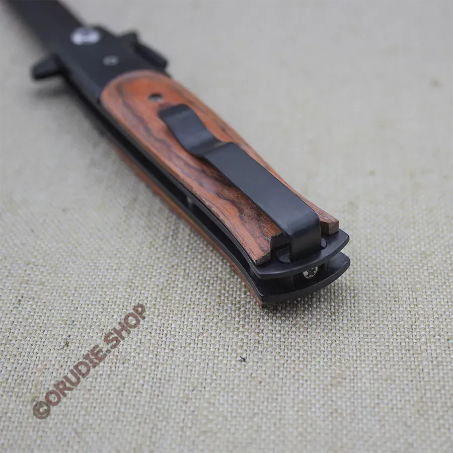 Складной нож Копье черно-коричневый — изображение 4