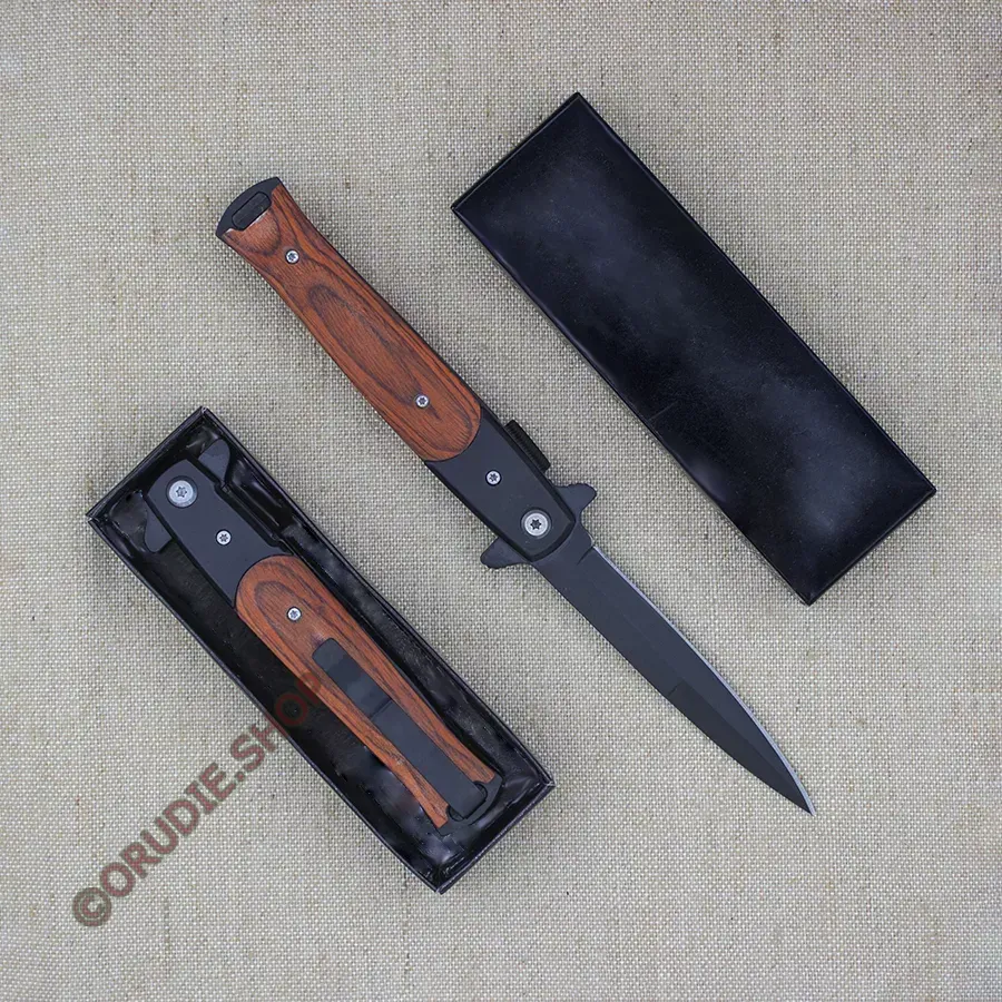 Складной нож Копье черно-коричневый — изображение 6