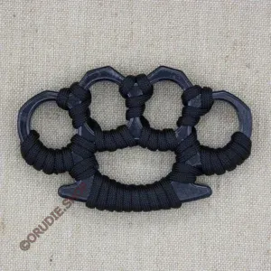 Кастет Класика сталь чорний обмотка чорна